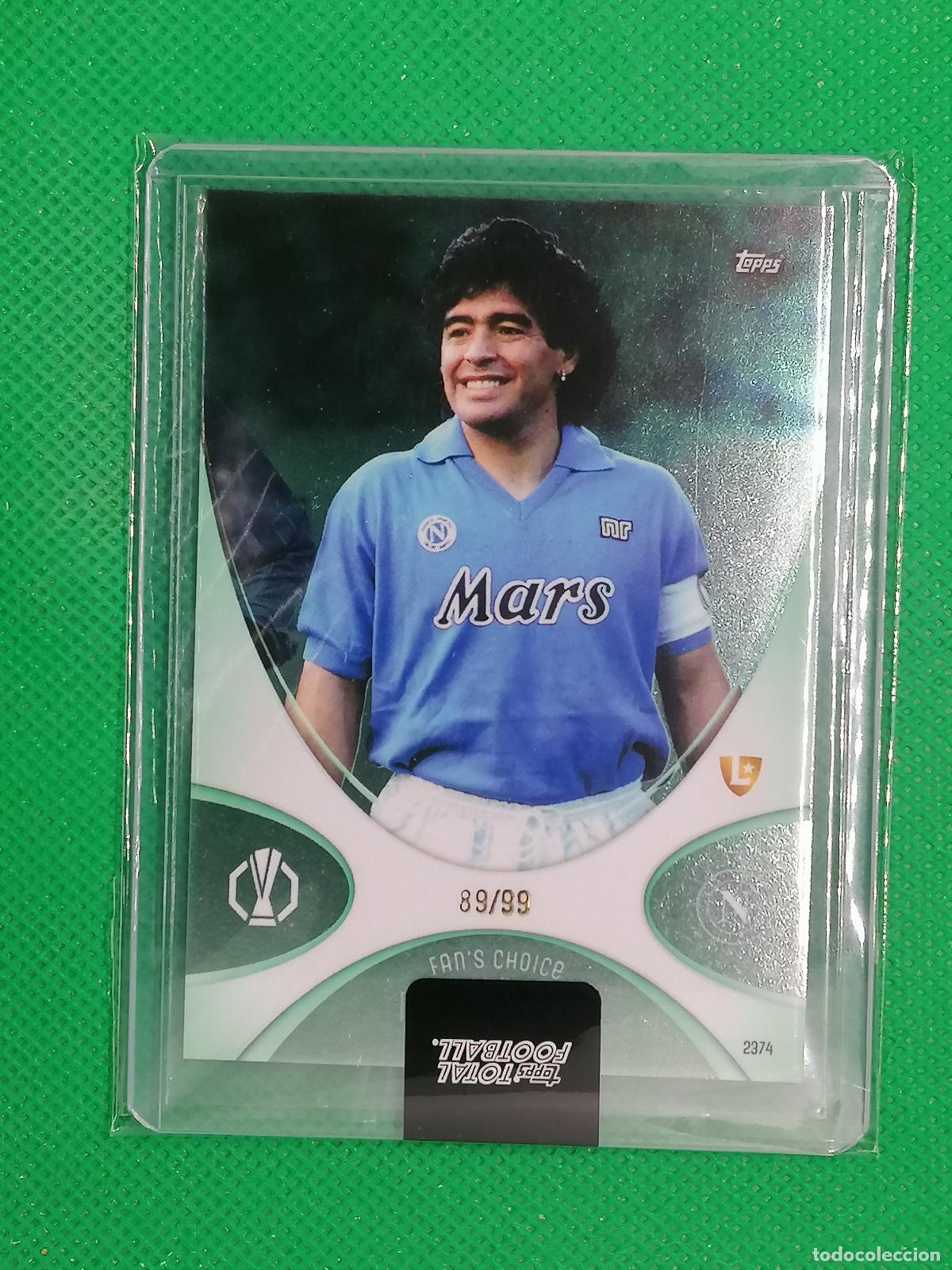 Cromos de f&uacute;tbol: MARADONA NAPOLES FAN&acute;S CHOICE /99 ⚽ TTF TOPPS TOTAL FOOTBALL 25 26 2025 2026 ⚽