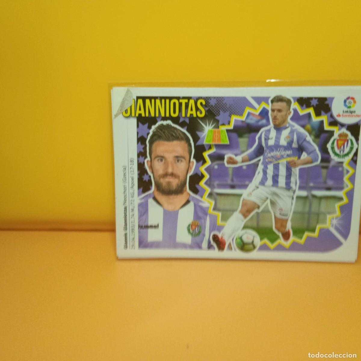 Cromos de f&uacute;tbol: EDICIONES ESTE 2018 2019 18 19 REAL VALLADOLID GIANNIOTAS 12