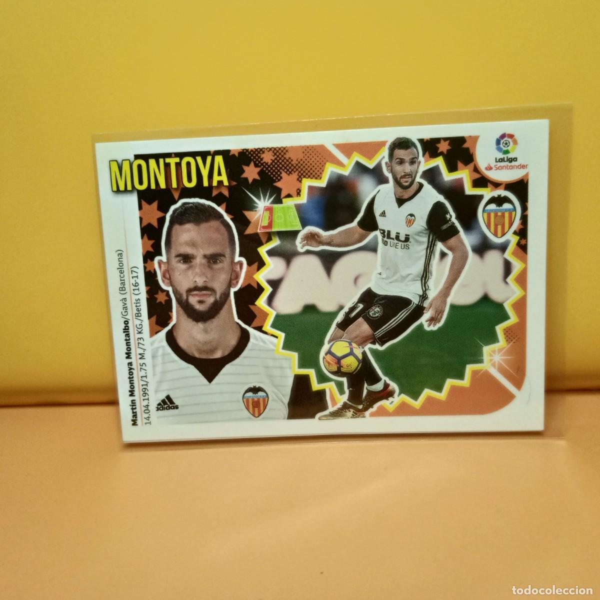 Cromos de f&uacute;tbol: EDICIONES ESTE 2018 2019 18 19 VALENCIA C.F MONTOYA 3A 3 A