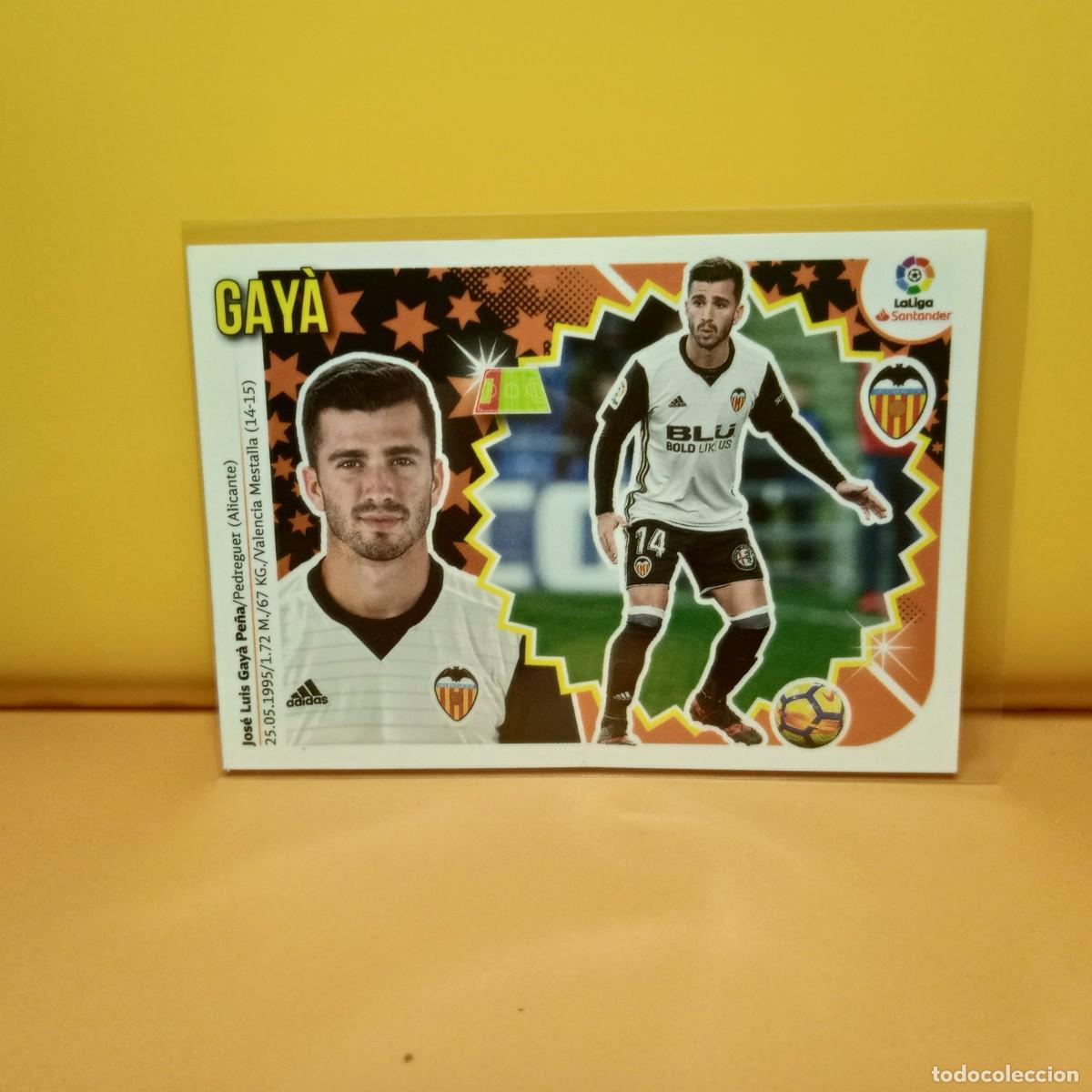 Cromos de f&uacute;tbol: EDICIONES ESTE 2018 2019 18 19 VALENCIA C.F GAYA 7 A 7A