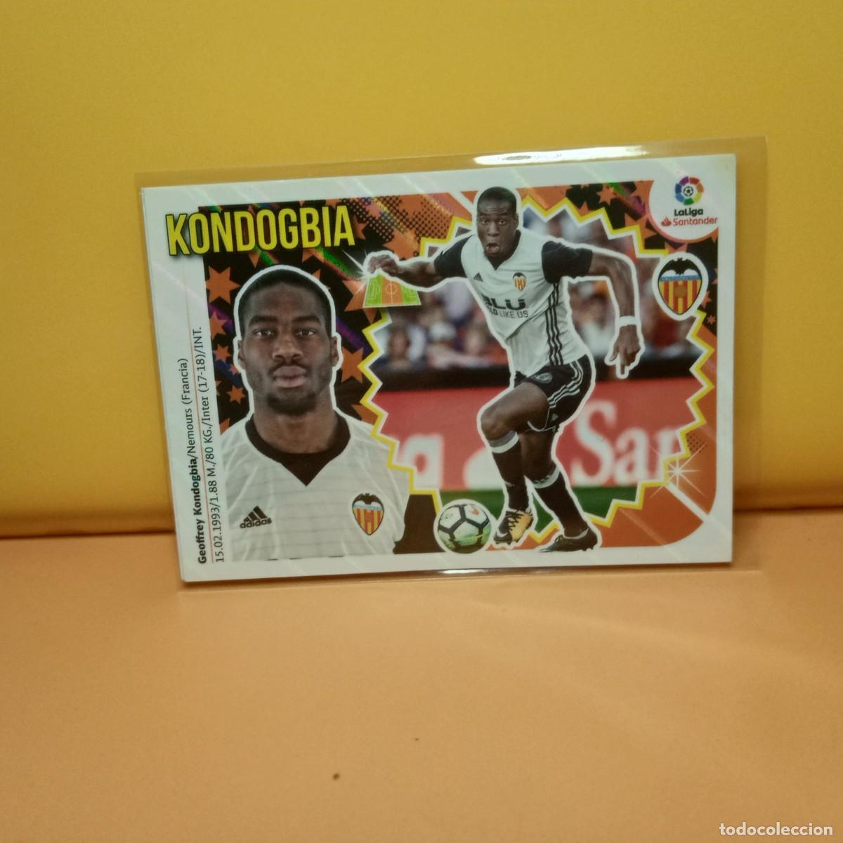 Cromos de f&uacute;tbol: EDICIONES ESTE 2018 2019 18 19 VALENCIA C.F KONDOGBIA 8
