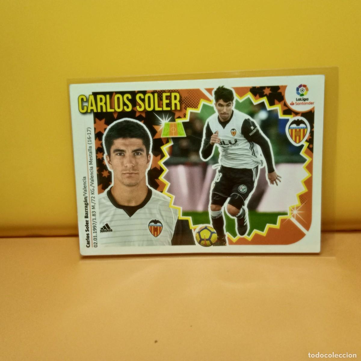 Cromos de f&uacute;tbol: EDICIONES ESTE 2018 2019 18 19 VALENCIA C.F CARLOS SOLER 11