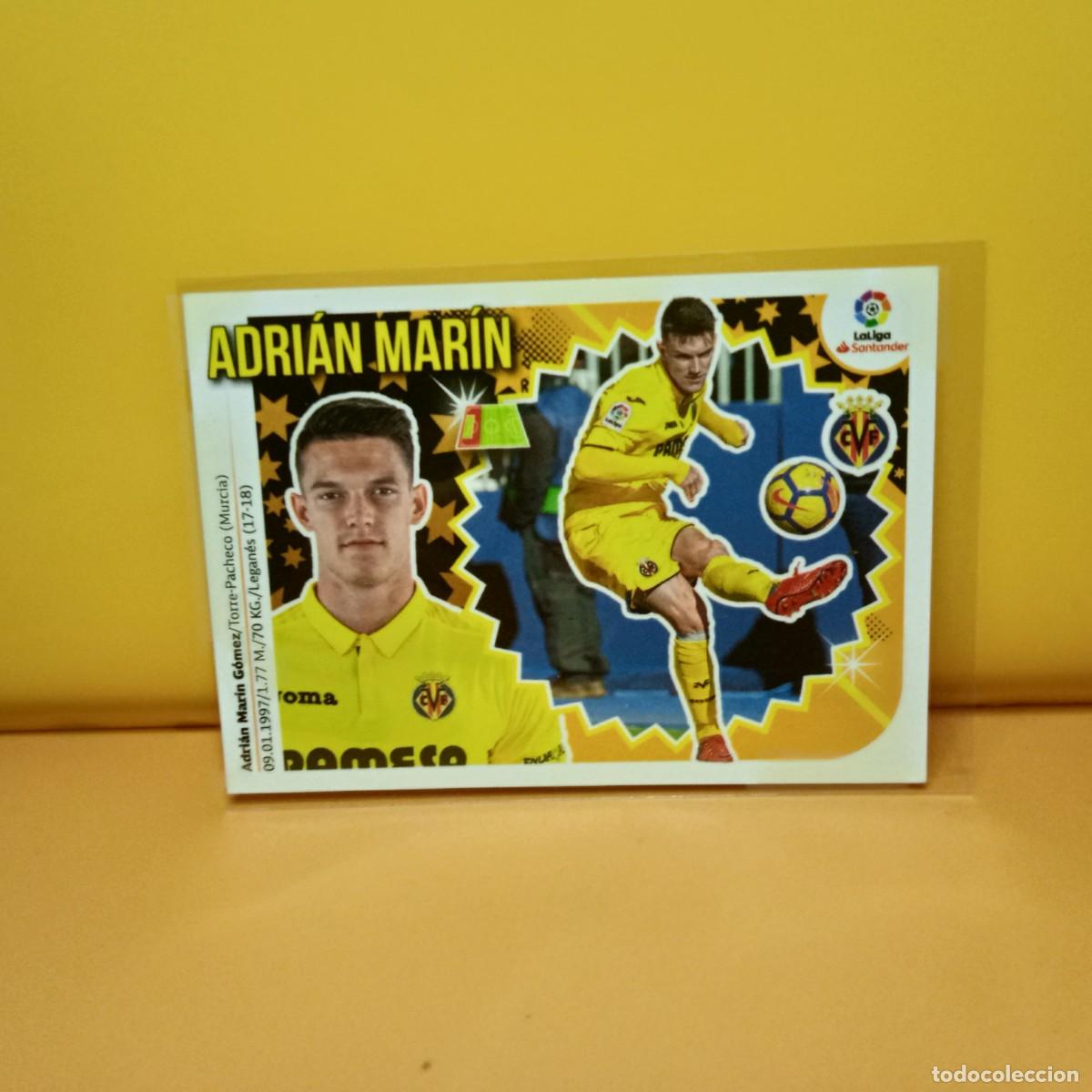 Fu&szlig;ball-Sticker: EDICIONES ESTE 2018 2019 18 19 VILLARREAL C.F ADRI&Aacute;N MAR&Iacute;N 4B 4 B (2&ordf; EDICI&Oacute;N)