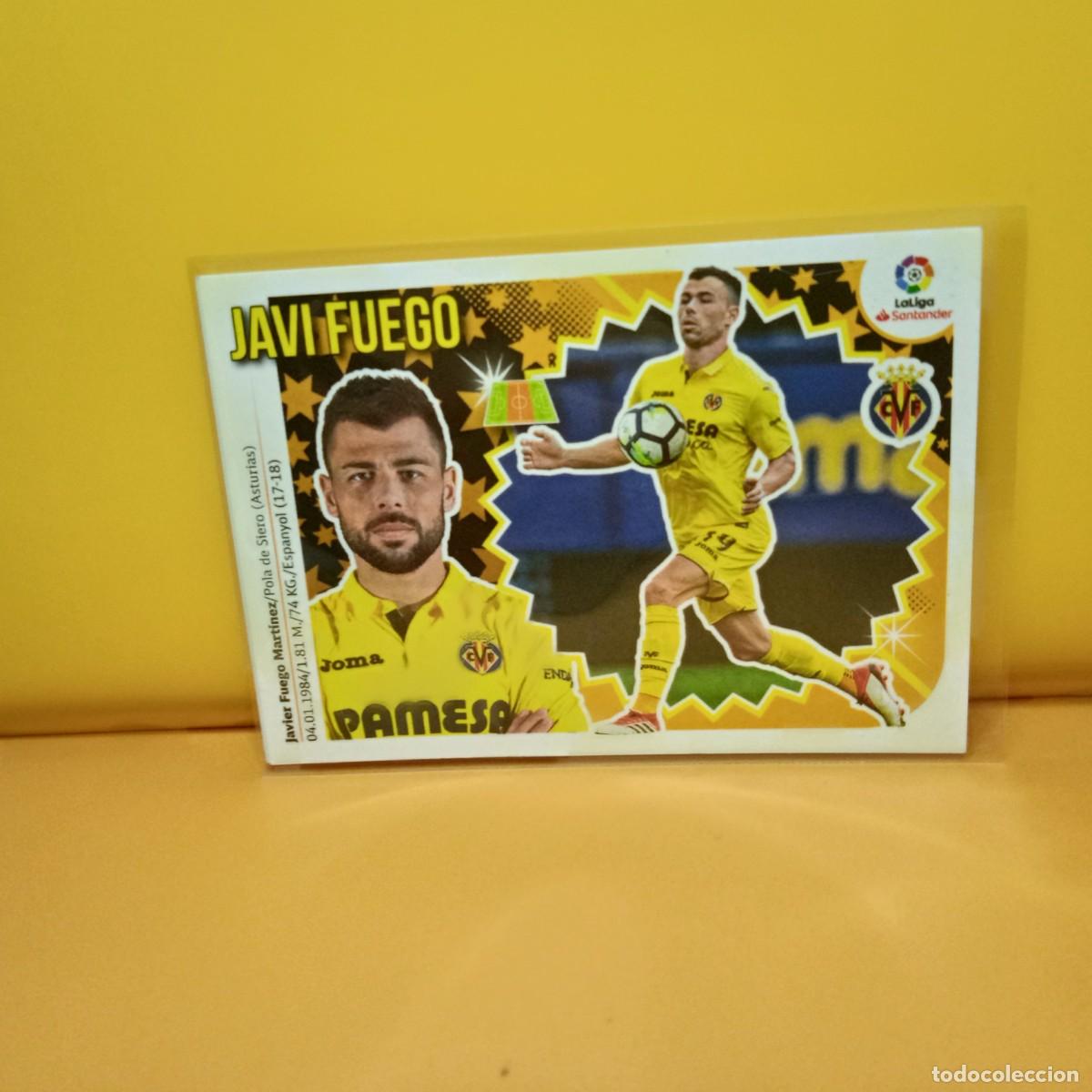 Fu&szlig;ball-Sticker: EDICIONES ESTE 2018 2019 18 19 VILLARREAL C.F JAVI FUEGO 8