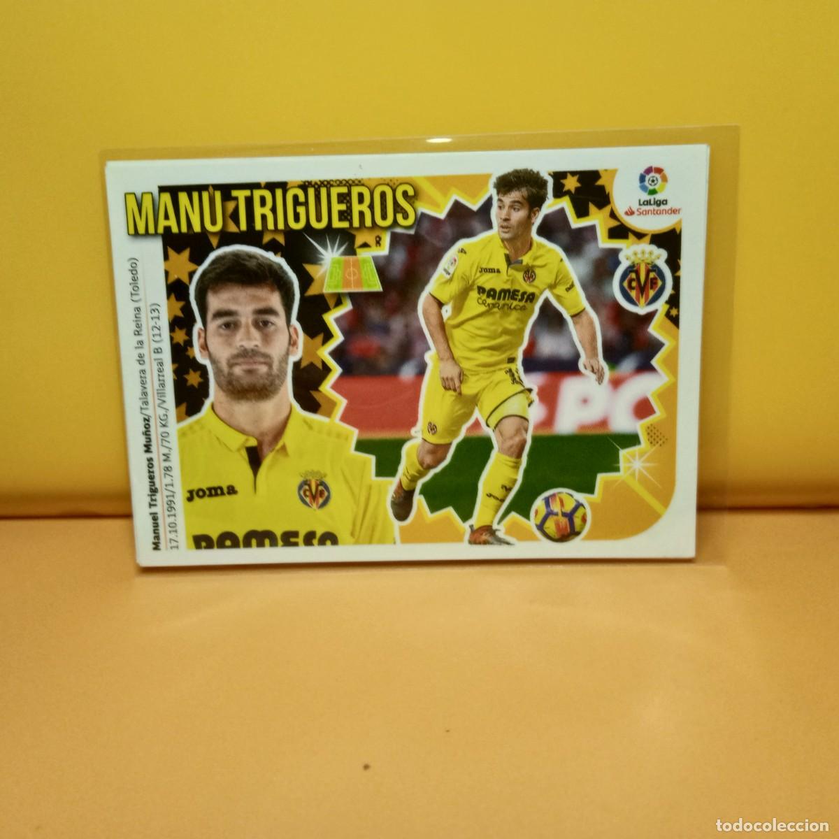 Fu&szlig;ball-Sticker: EDICIONES ESTE 2018 2019 18 19 VILLARREAL C.F MANU TRIGUEROS 9