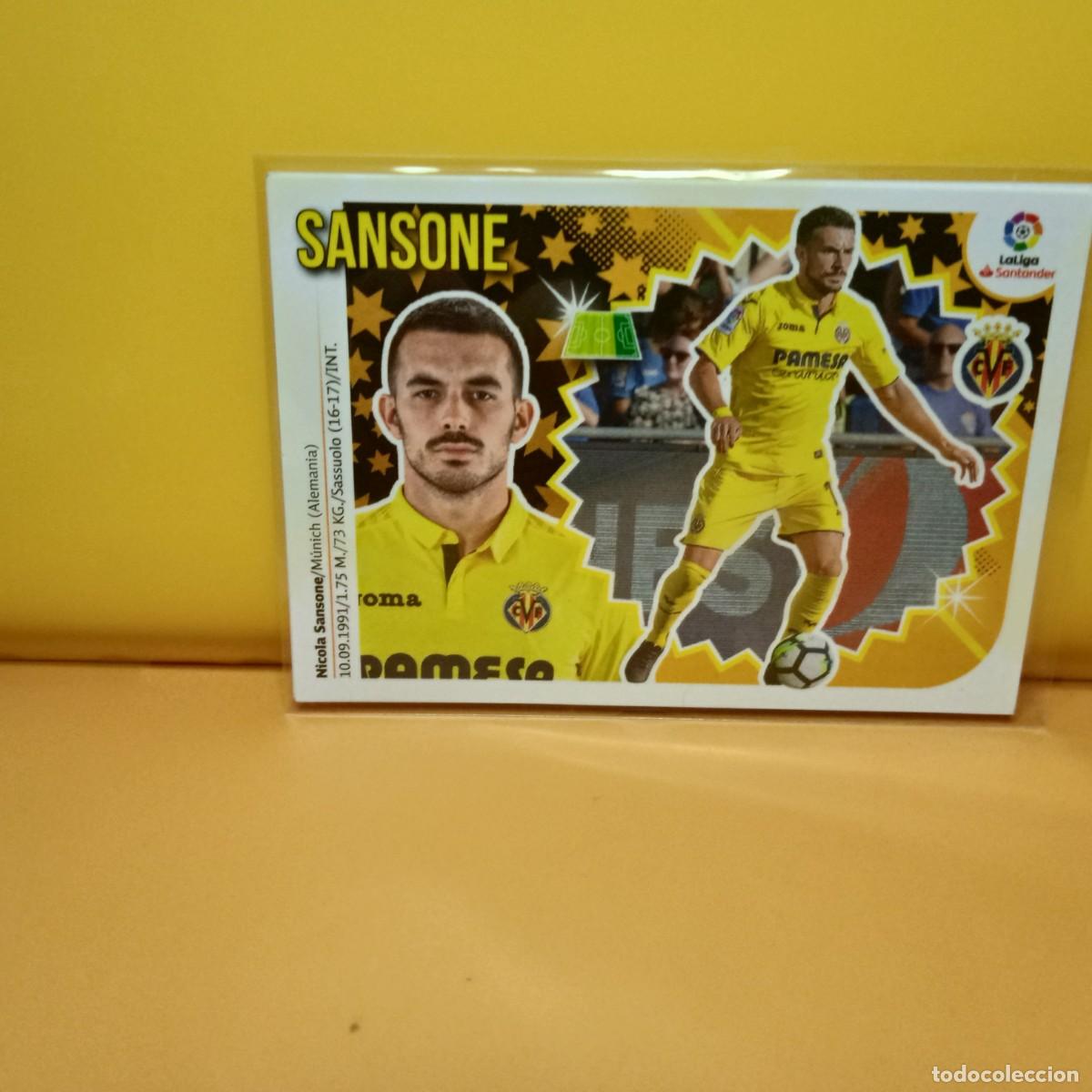 Cromos de f&uacute;tbol: EDICIONES ESTE 2018 2019 18 19 VILLARREAL C.F SANSONE 15B 15 B (2&ordf; EDICI&Oacute;N)