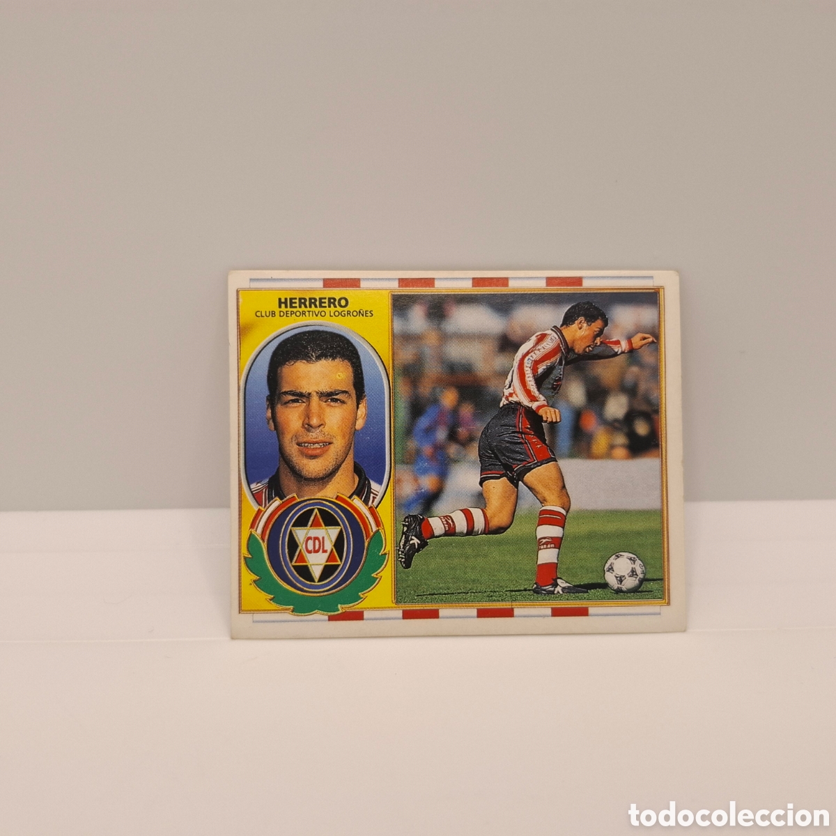Cromos de f&uacute;tbol: Deportivo Logro&ntilde;es - Herrero - Ediciones Este Liga 1996-1997, 96-97 Sin pegar