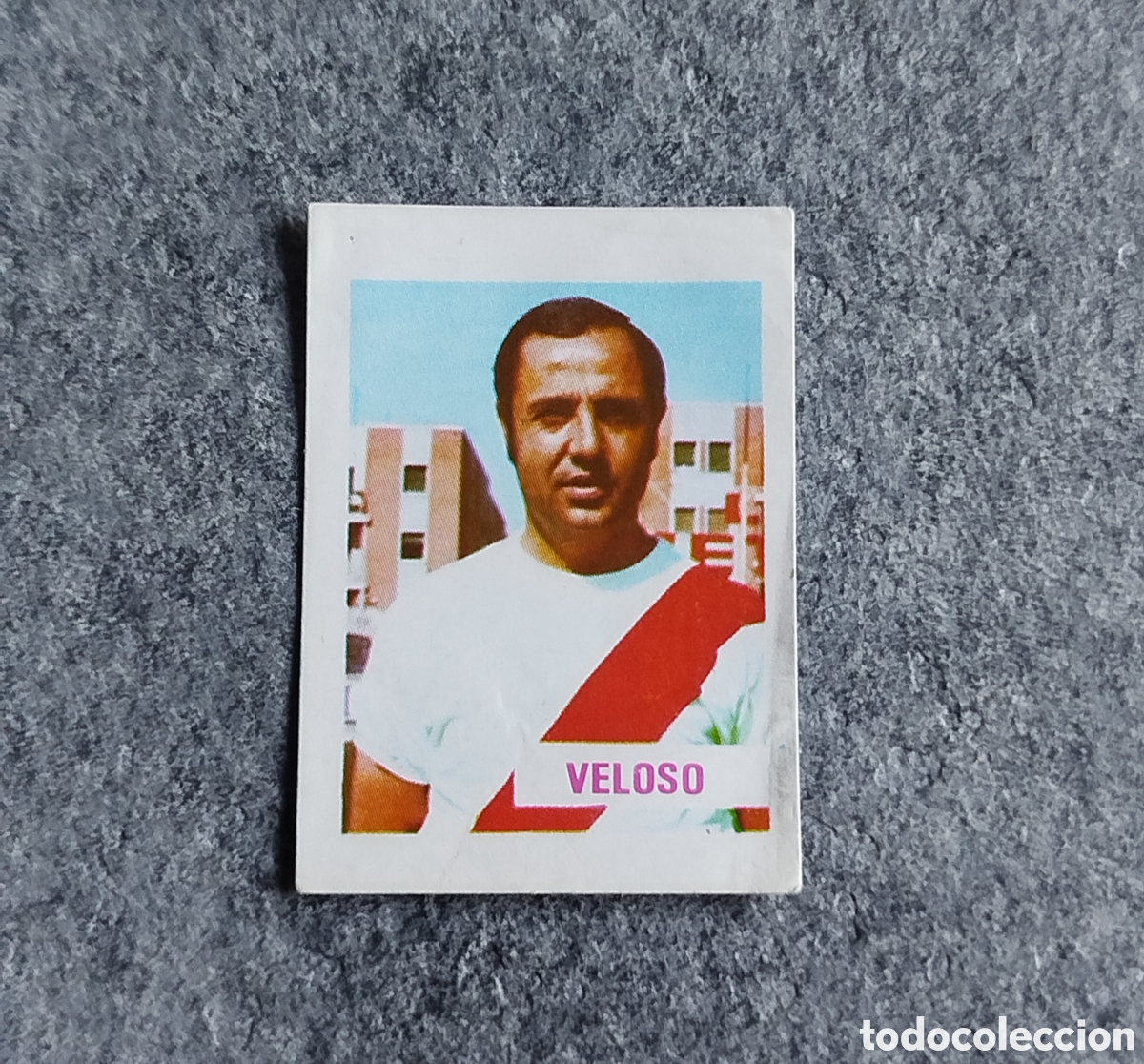 Cromos de f&uacute;tbol: 1972 FUTBOLISTAS EQUIPOS MADRILE&Ntilde;OS VELOSO RAYO VALLECANO CROMO FUTBOL