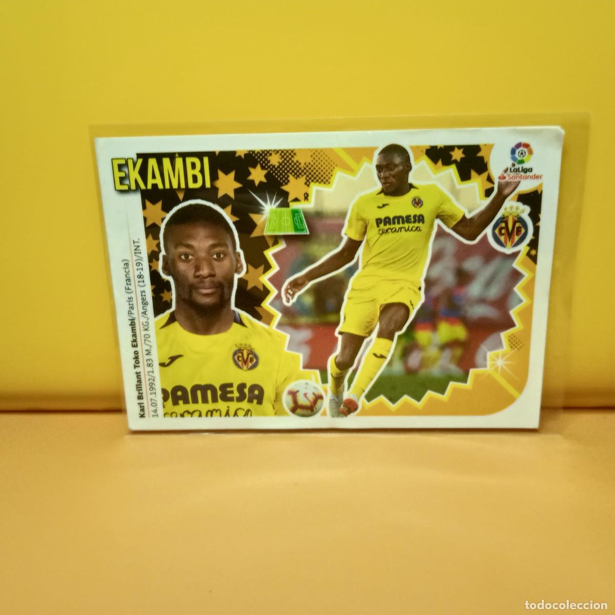 Cromos de f&uacute;tbol: EDICIONES ESTE 2018 2019 18 19 VILLARREAL C.F EKAMBI 16 (2&ordf; EDICI&Oacute;N)