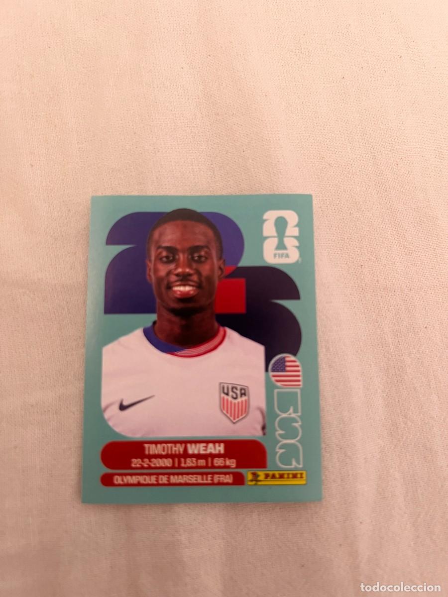 Cartes &agrave; collectionner de Football: 12 TIMOTHY WEAH USA MUNDIAL 26 2026 FIFA WORLD CUP PANINI