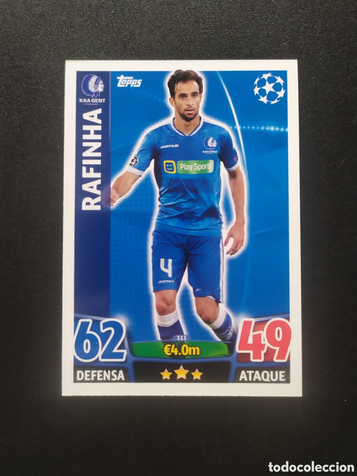 Cartes &agrave; collectionner de Football: UEFA Champions match attax topps 2015 2016 15 16 Rafinha n&deg; 311 Genk