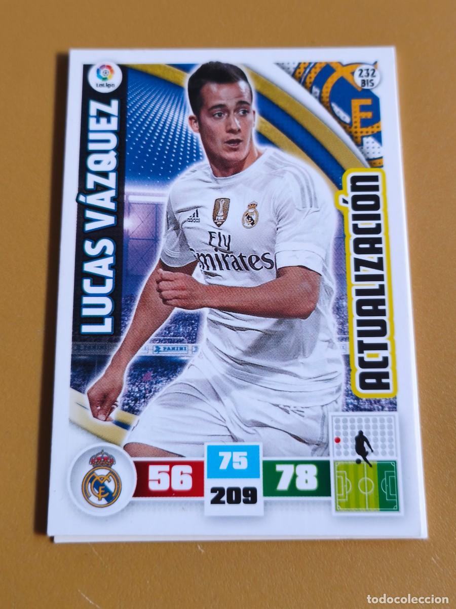 Cromos de f&uacute;tbol: lucas vazquez, 2015 16 actualizacion
