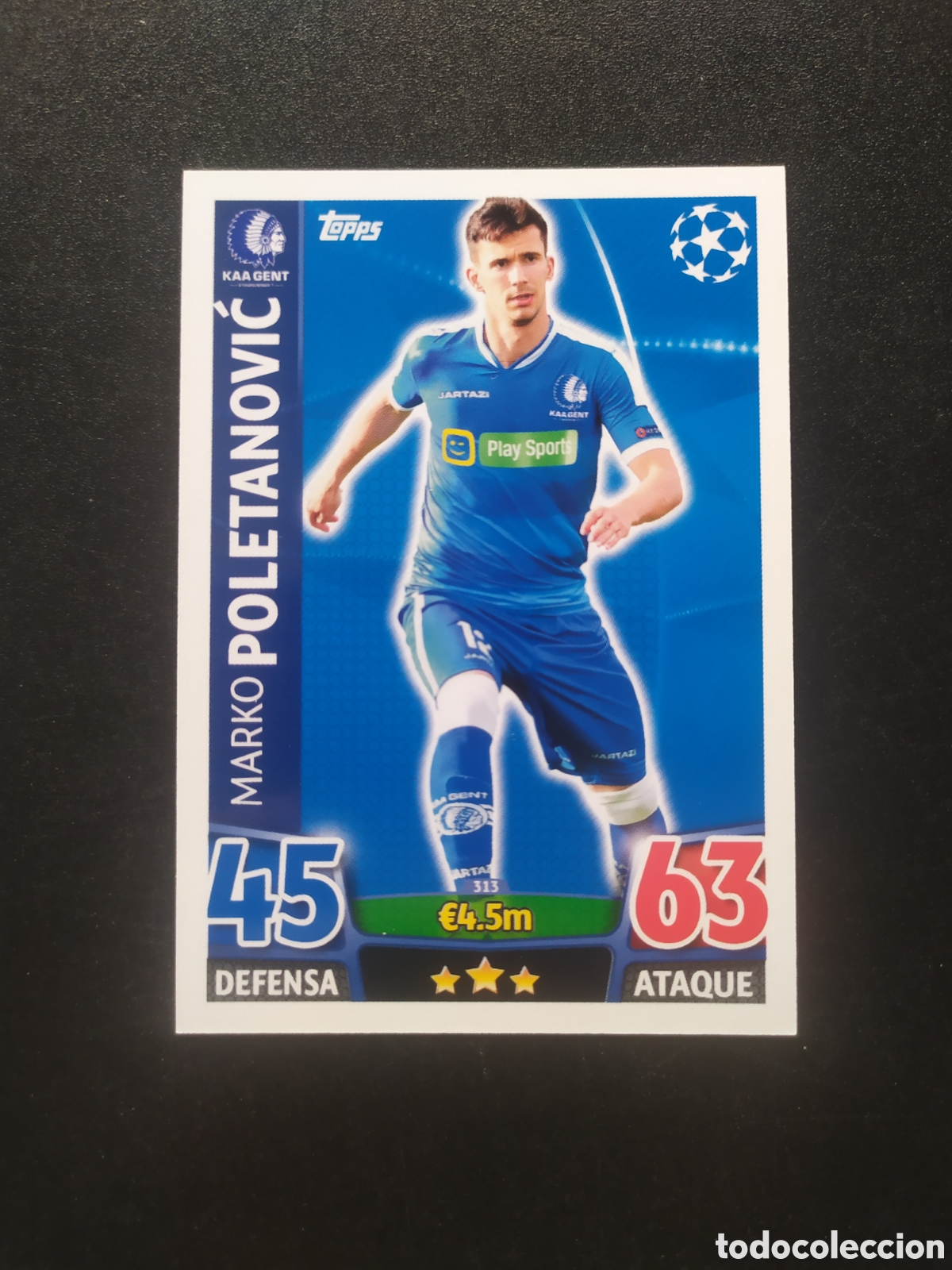 Cromos de f&uacute;tbol: UEFA Champions match attax topps 2015 2016 15 16 Poletanovic n&deg; 313 Genk