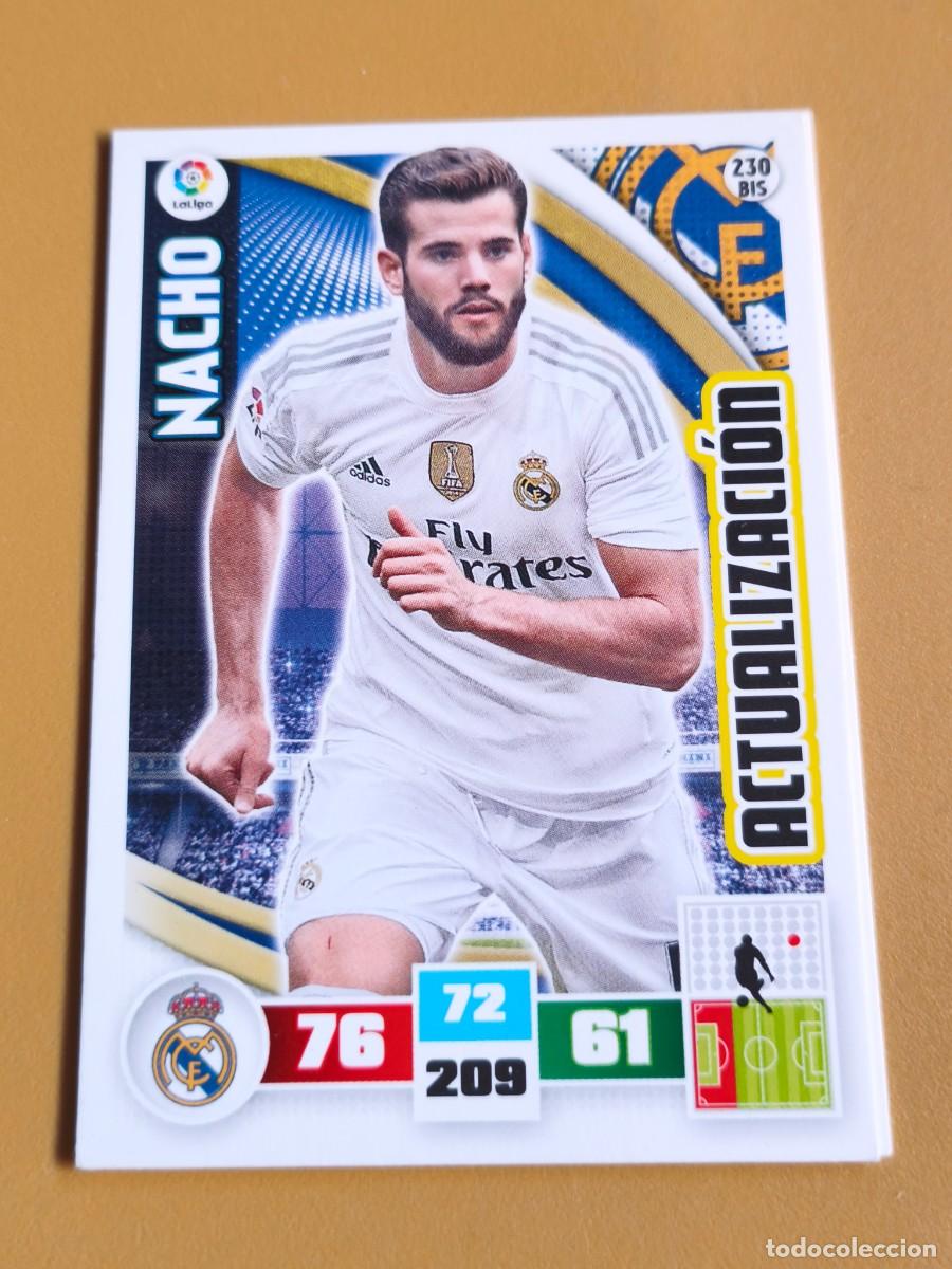 Cromos de f&uacute;tbol: nacho, 2015 16 actualizacion