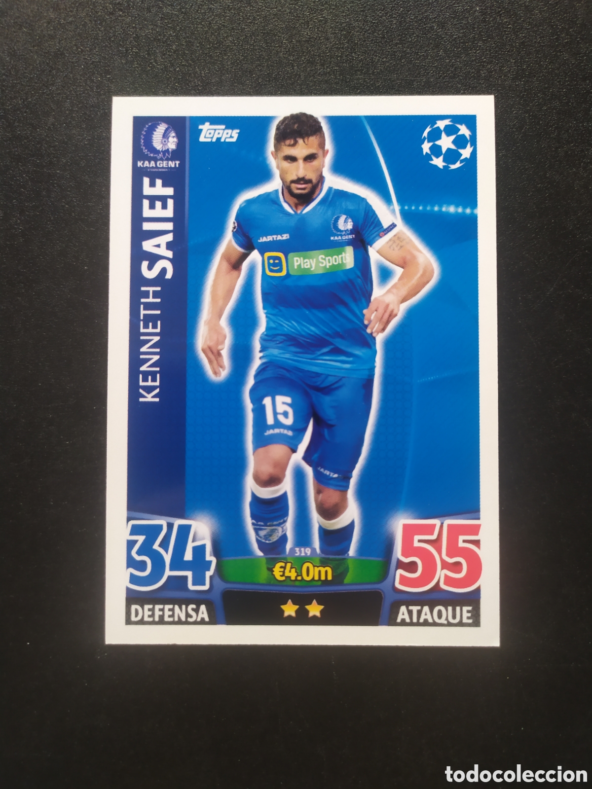 Cromos de f&uacute;tbol: UEFA Champions match attax topps 2015 2016 15 16 Saief n&deg; 319 Genk