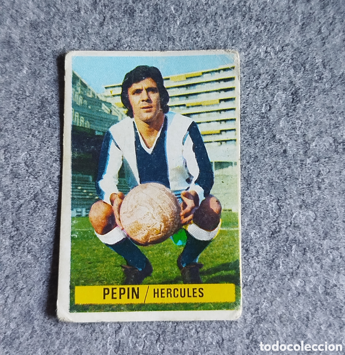 Cartes &agrave; collectionner de Football: SIN PEGAR COLOCA PEPIN H&Eacute;RCULES 74 75 1974 1975 EDICIONES ESTE CROMO NUNCA PEGADO DOBLE