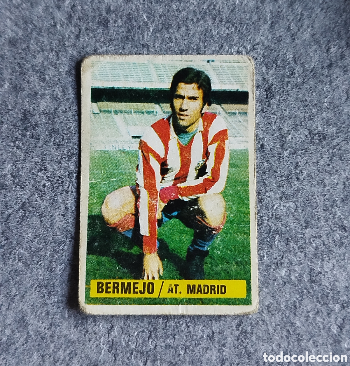 Cartes &agrave; collectionner de Football: SIN PEGAR COLOCA BERMEJO ATL&Eacute;TICO MADRID 74 75 1974 1975 EDICIONES ESTE CROMO NUNCA PEGADO DOBLE
