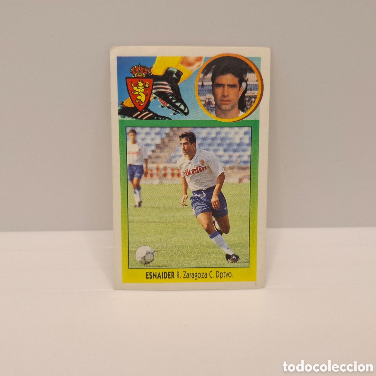Cromos de f&uacute;tbol: Real Zaragoza - Esnaider - Coloca - Ediciones Este Liga 1993-1994, 93-94 Sin pegar - Adhesivo
