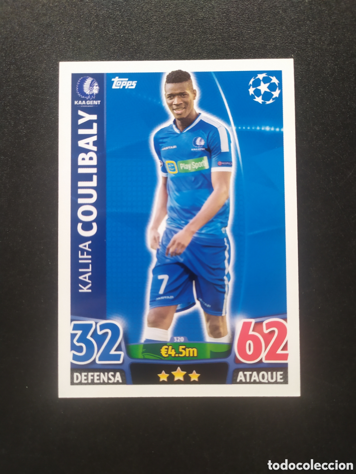 Fu&szlig;ball-Sticker: UEFA Champions match attax topps 2015 2016 15 16 Coulibaly n&deg; 320 Genk