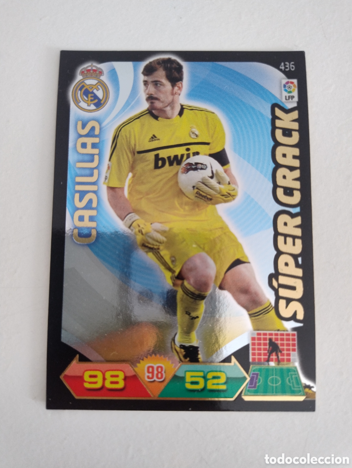 Cromos de f&uacute;tbol: 436 - Casillas - Real Madrid - Adrenalyn XL Liga 2011 - 2012 Super Crack