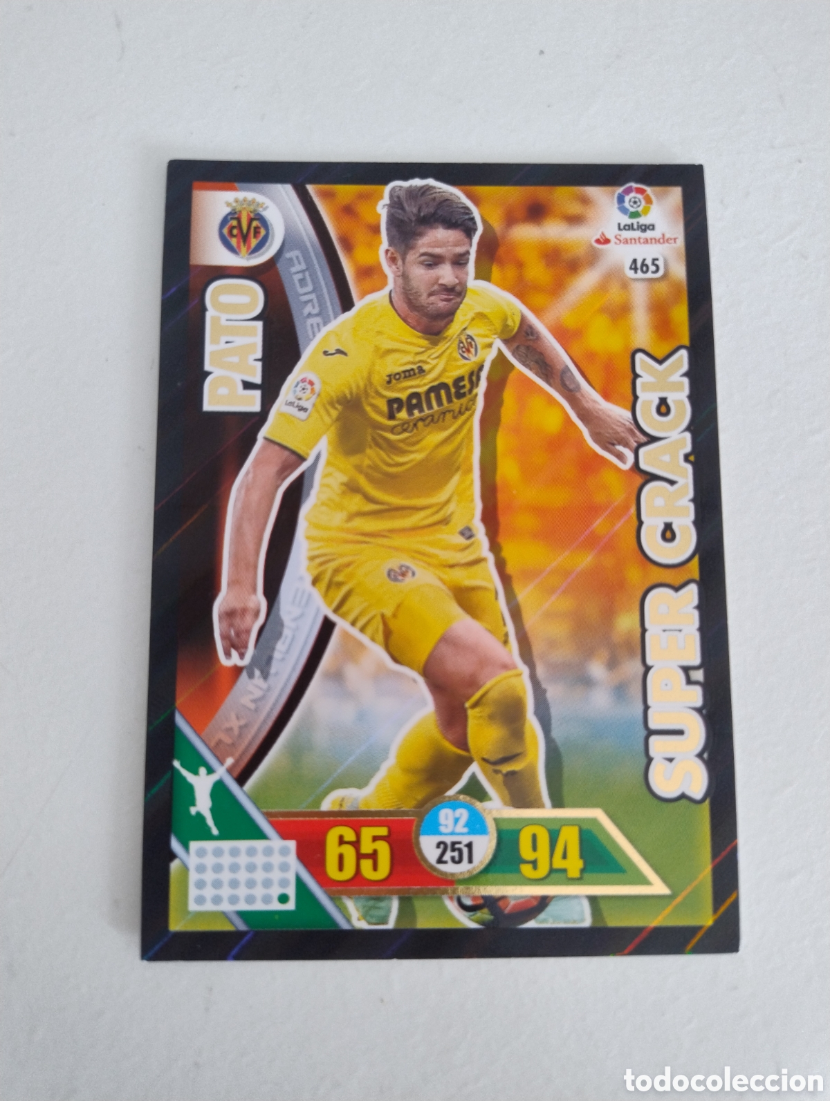 Cromos de f&uacute;tbol: 436 - Pato - Villarreal - Adrenalyn XL Liga 2016 - 2017 Super Crack