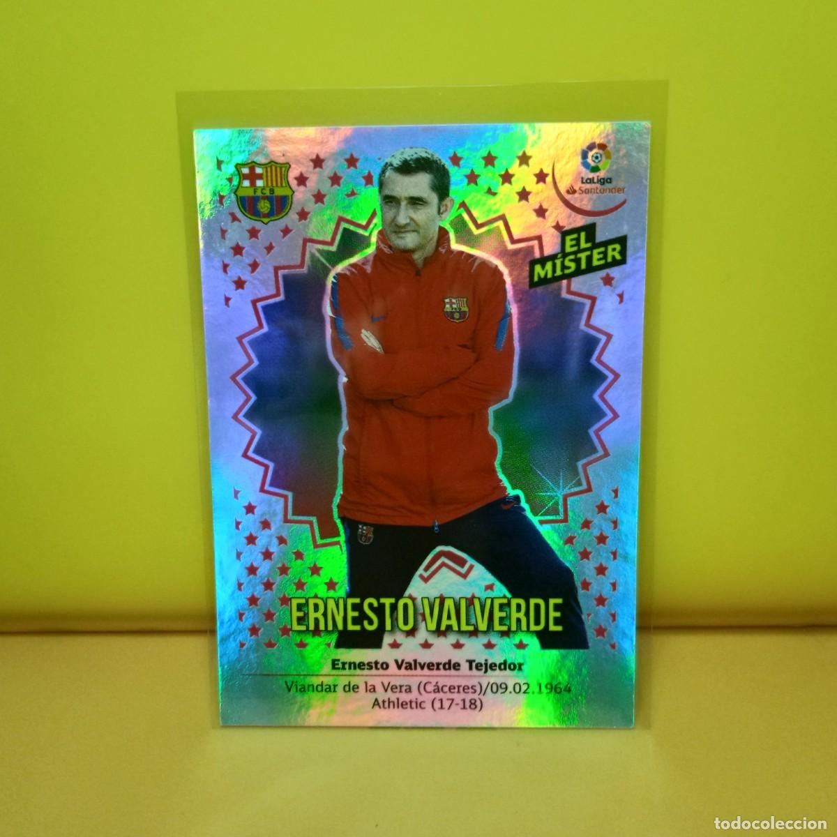 Cromos de f&uacute;tbol: EDICIONES ESTE 2018 2019 18 19 ENTRENADOR F.C BARCELONA ERNESTO VALVERDE 8