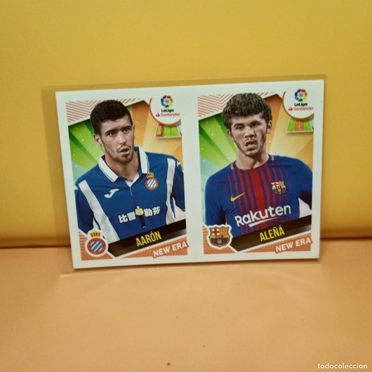 Cromos de f&uacute;tbol: EDICIONES ESTE 2018 2019 18 19 NEW ERA 1 ALE&Ntilde;A/AAR&Oacute;N BARCELONA/ESPANYOL