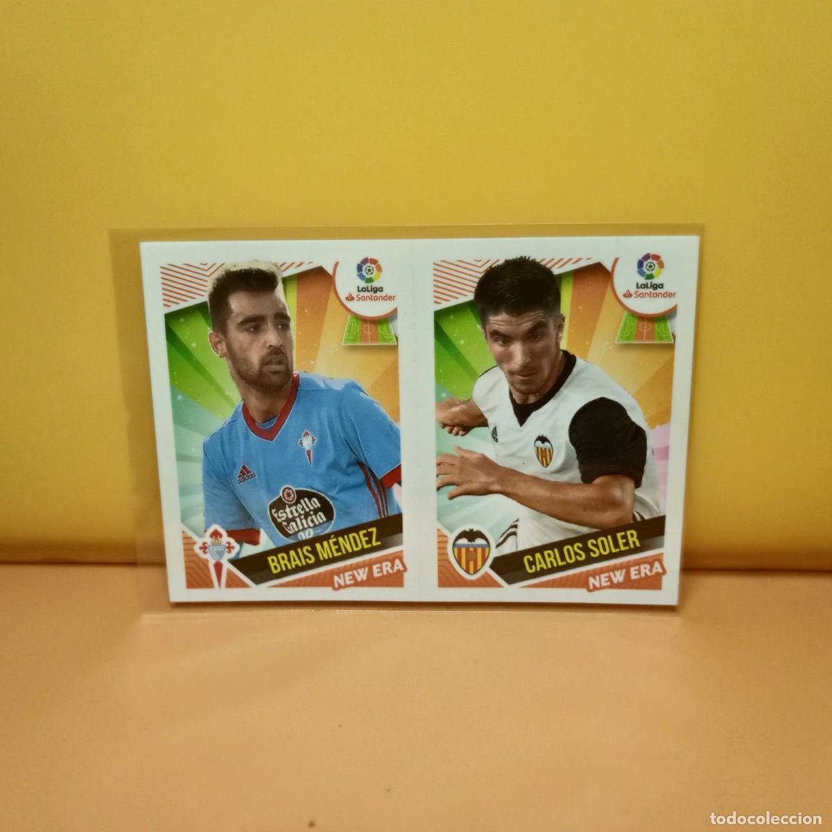 Cromos de f&uacute;tbol: EDICIONES ESTE 2018 2019 18 19 NEW ERA 2 SOLER/BRAIS M&Eacute;NDEZ VALENCIA/CELTA