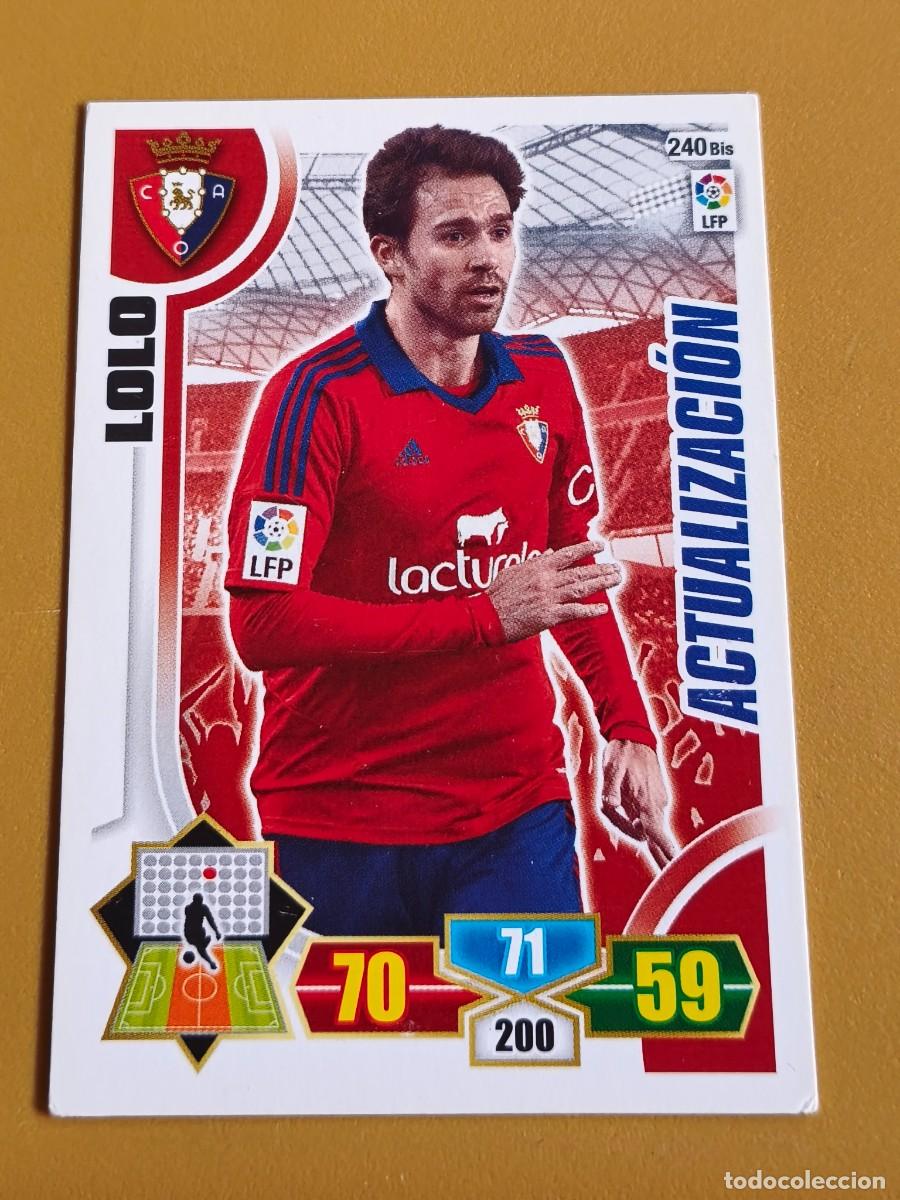 Cromos de f&uacute;tbol: lolo, 2013 14 actualizacion