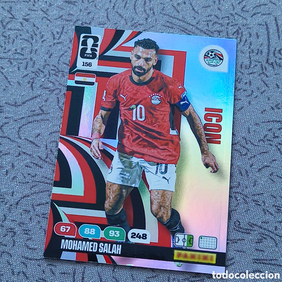 Cromos de f&uacute;tbol: Mohamed Salah ICON 156 Panini FIFA 2026