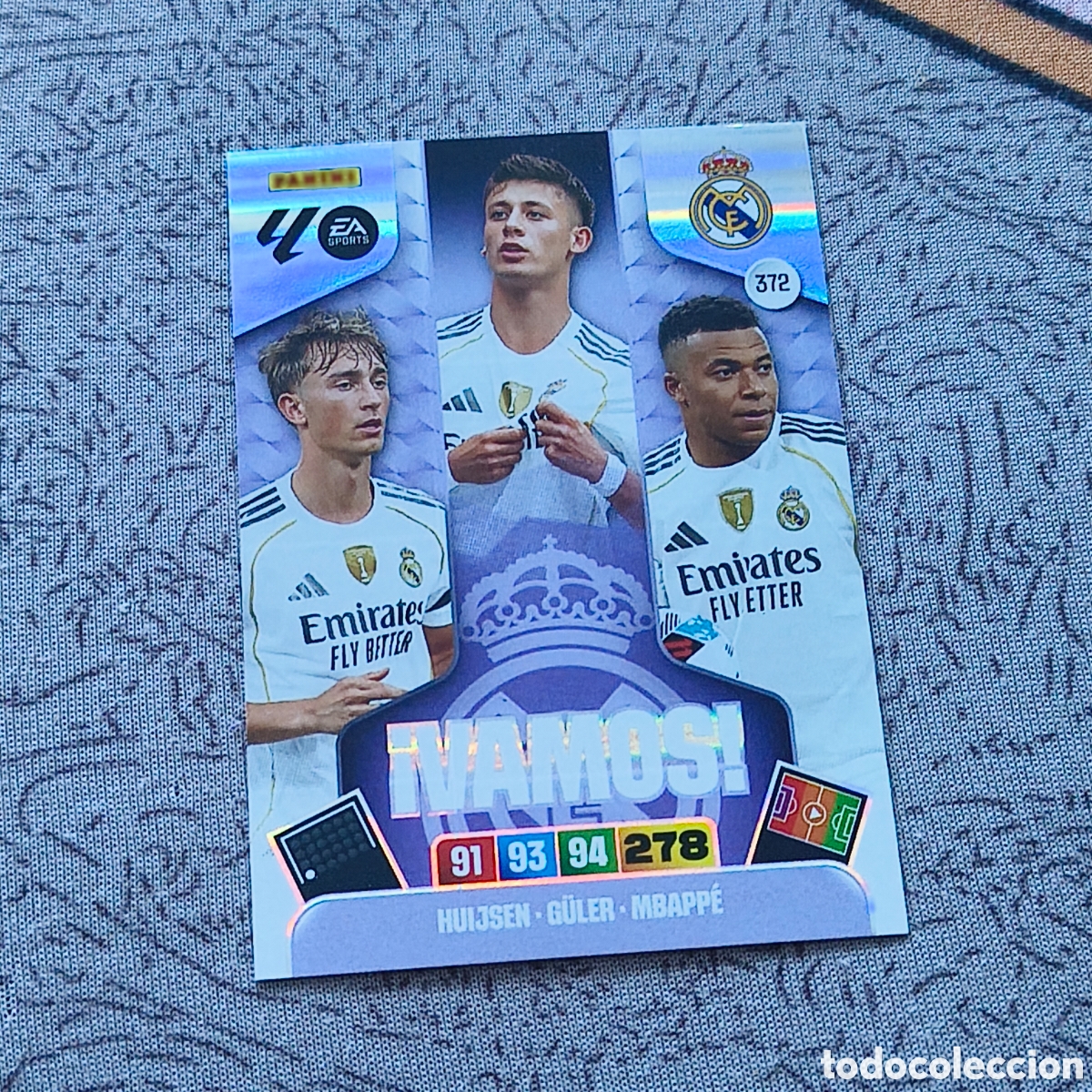 Cromos de f&uacute;tbol: Huijsen G&uuml;ler Mbapp&eacute; &iexcl;Vamos! 372 Panini