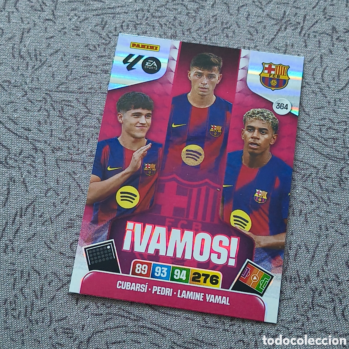 Cromos de f&uacute;tbol: Cubars&iacute; Pedri Lamine Yamal &iexcl;VAMOS! 364