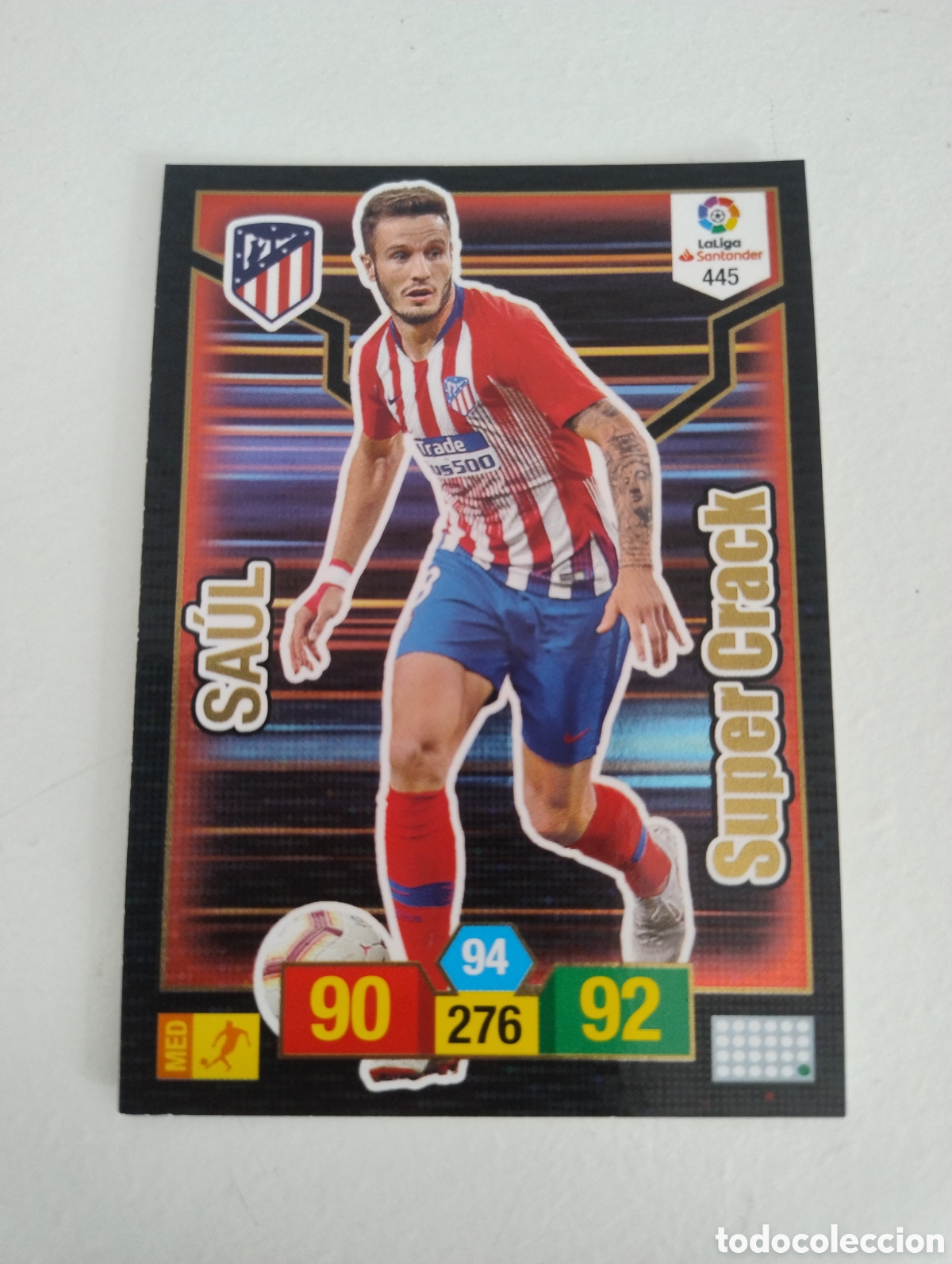 Cromos de f&uacute;tbol: 445 - Sa&uacute;l - Atl&eacute;tico de Madrid - Adrenalyn XL Liga 2018 - 2019 Super Crack
