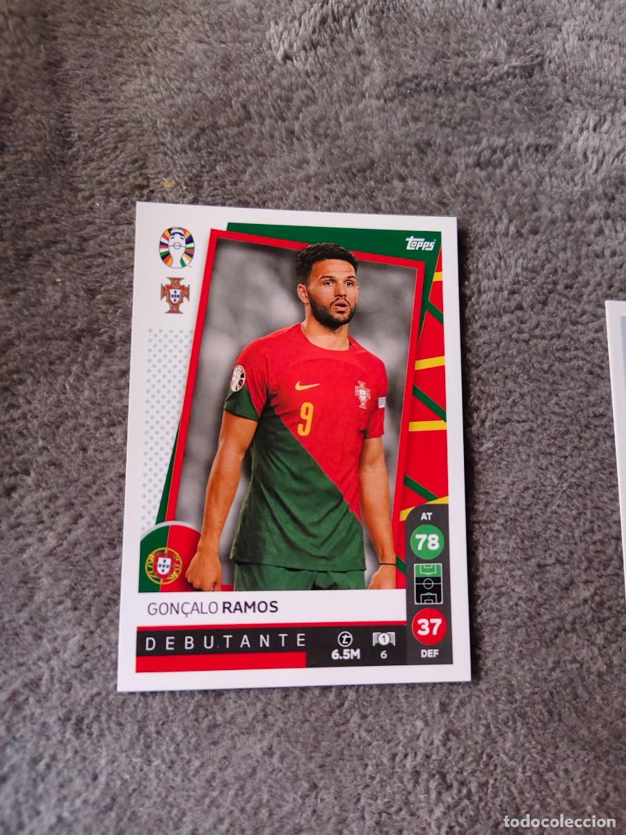 Cromos de f&uacute;tbol: 6 TOPPS EURO 2024 GON&Ccedil;ALO RAMOS PORTUGAL DEBUTANT EUROCOPA 24 LIDL AAT