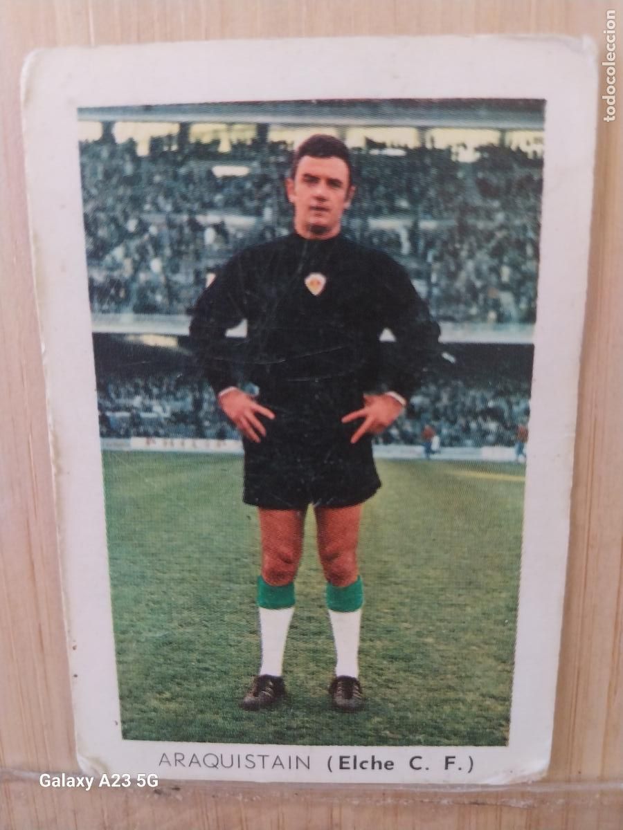 Cromos de f&uacute;tbol: ARAQUISTAIN ELCHE ED FHER LIGA 1970 70 71 CROMO ORIGINAL RECUPERADO