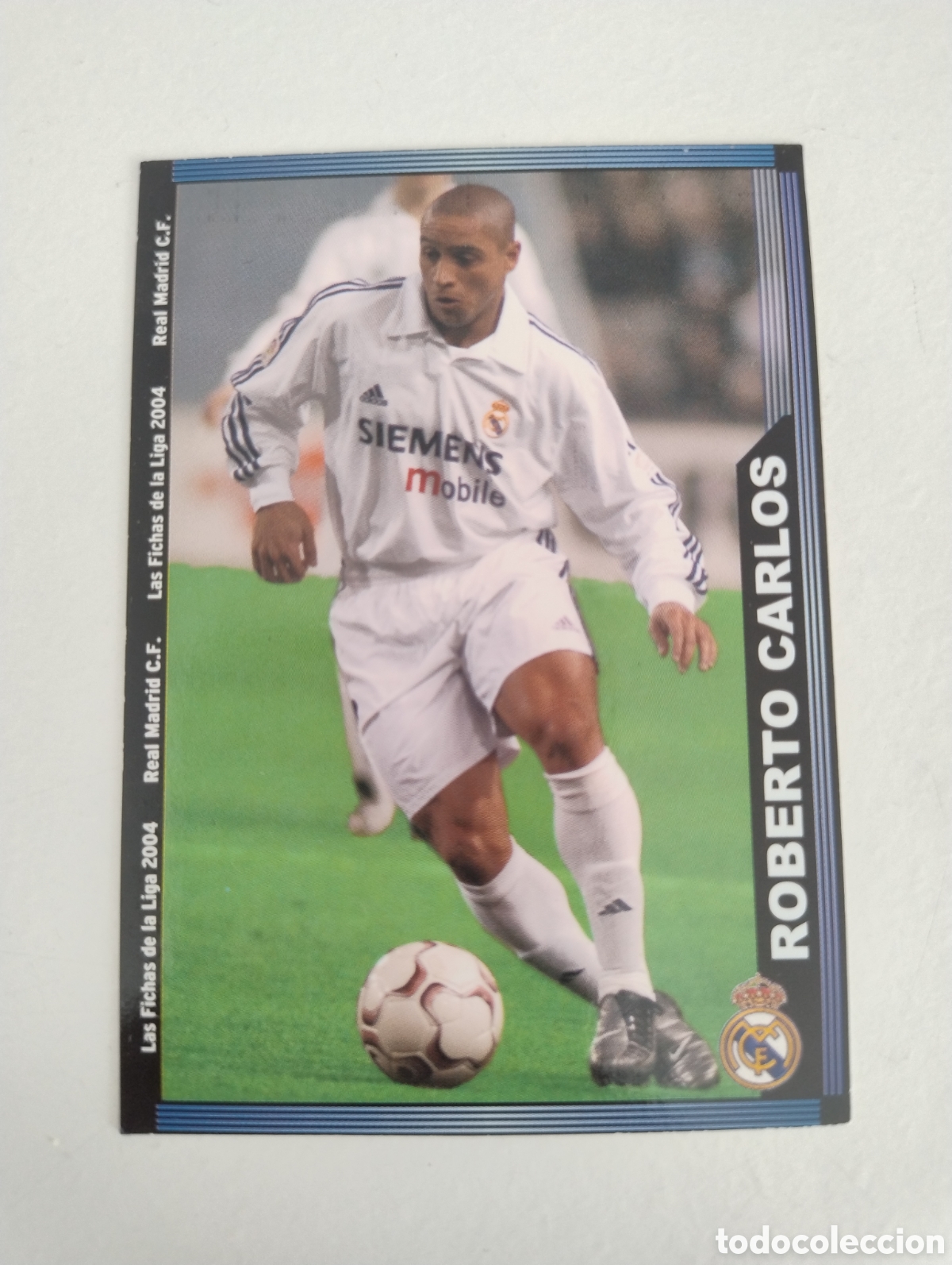 Cromos de f&uacute;tbol: 9 - Roberto Carlos - Real Madrid - Mundicromo Liga 2004