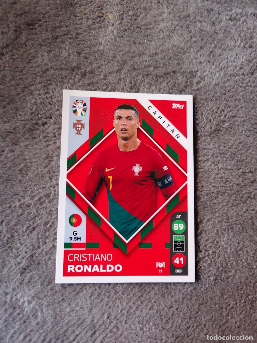 Fu&szlig;ball-Sticker: 11 TOPPS EURO 2024 CRISTIANO RONALDO PORTUGAL CAPTAIN MATCH ATTAX EUROCOPA 24 LIDL AAT