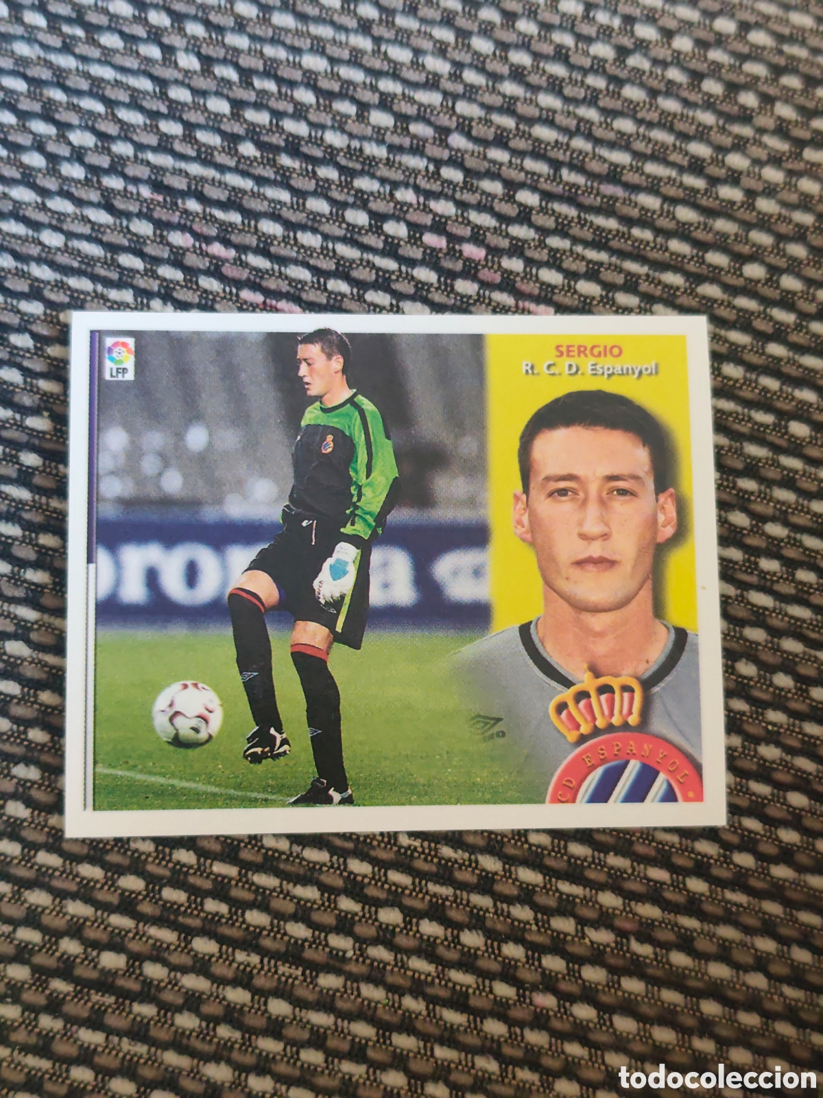 Fu&szlig;ball-Sticker: COLOCA SERGIO ESPANYOL EDICIONES ESTE 2002 2003