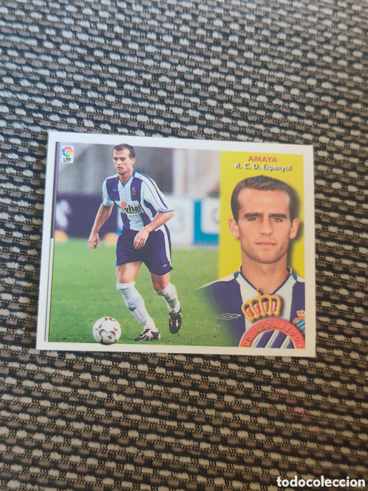 Fu&szlig;ball-Sticker: COLOCA AMAYA ESPANYOL EDICIONES ESTE 2002 2003