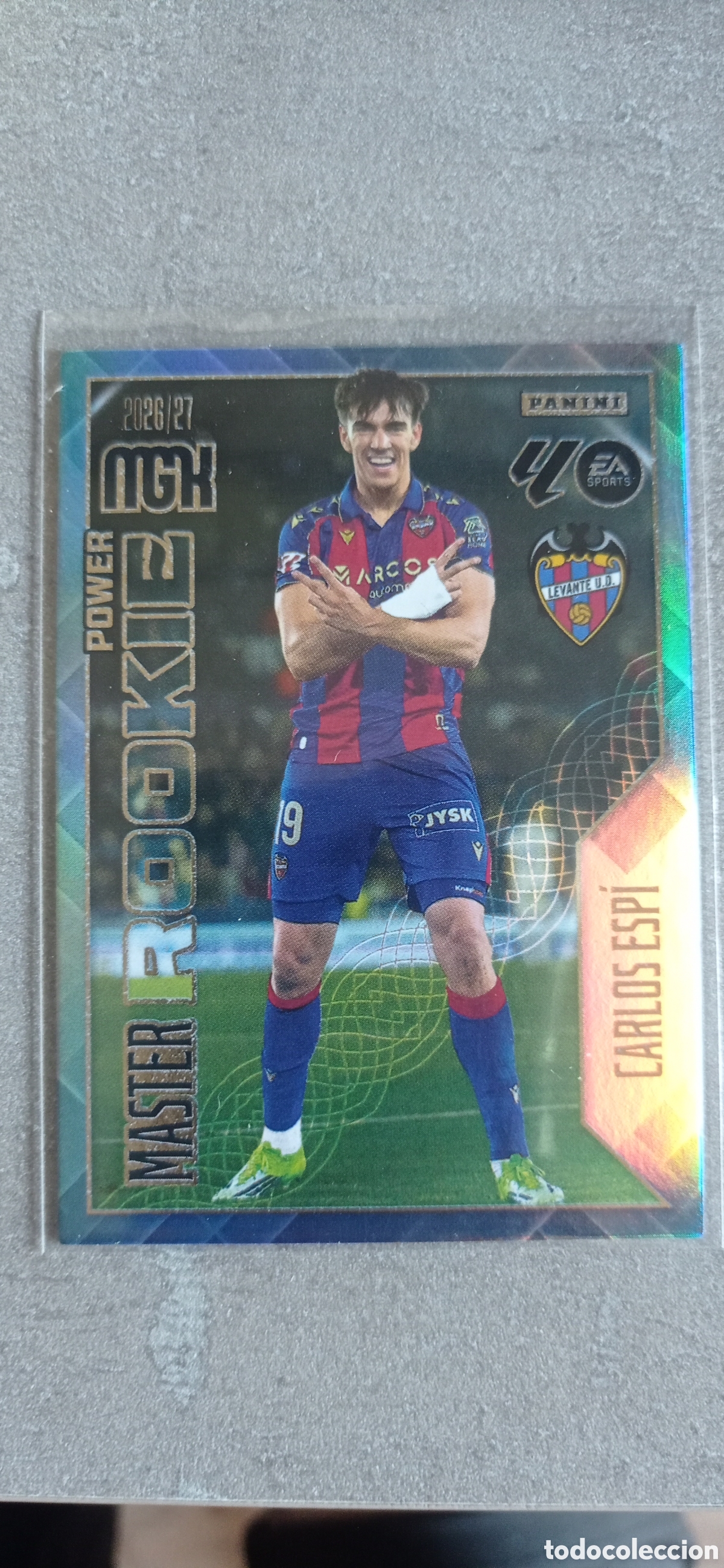 Football Stickers: 408P CARLOS ESP&Iacute; LEVANTE UD MASTER ROOKIE POWER MGK 2026/27 MEGACRACKS 2026 2027