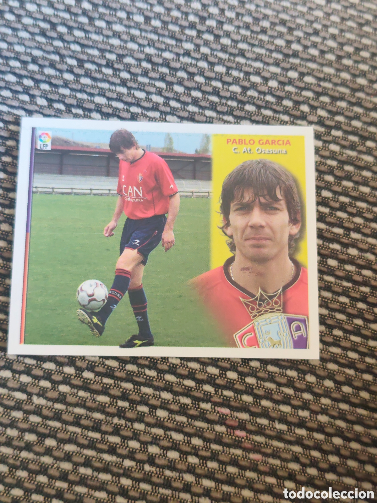 Football Stickers: COLOCA PABLO GARC&Iacute;A OSASUNA EDICIONES ESTE 2002 2003