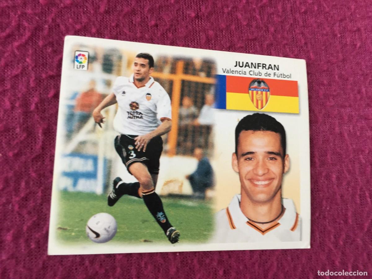 Cromos de f&uacute;tbol: JUANFRAN VALENCIA BAJA LIGA ESTE 1999 2000 99 00 NUNCA PEGADO SIN PEGAR