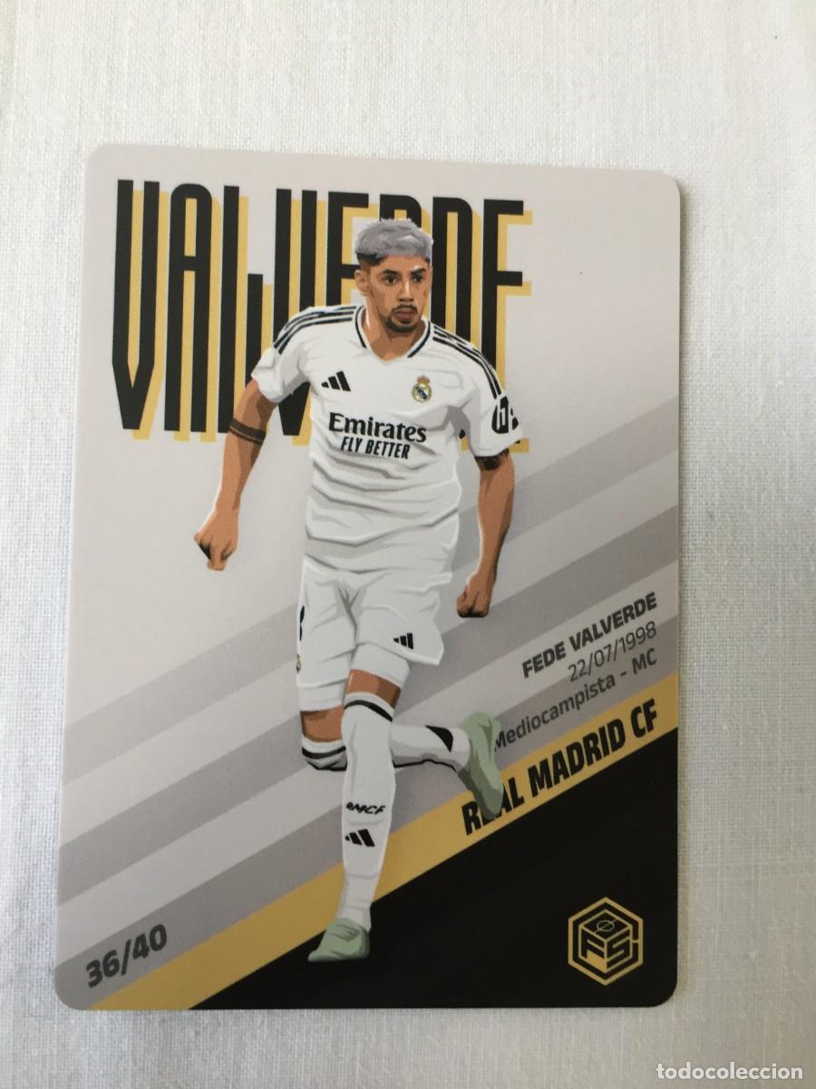 Cromos de f&uacute;tbol: #36/40 VALVERDE (Real Madrid) - Futbol Sorpresa TOP 2025 COLLECTION