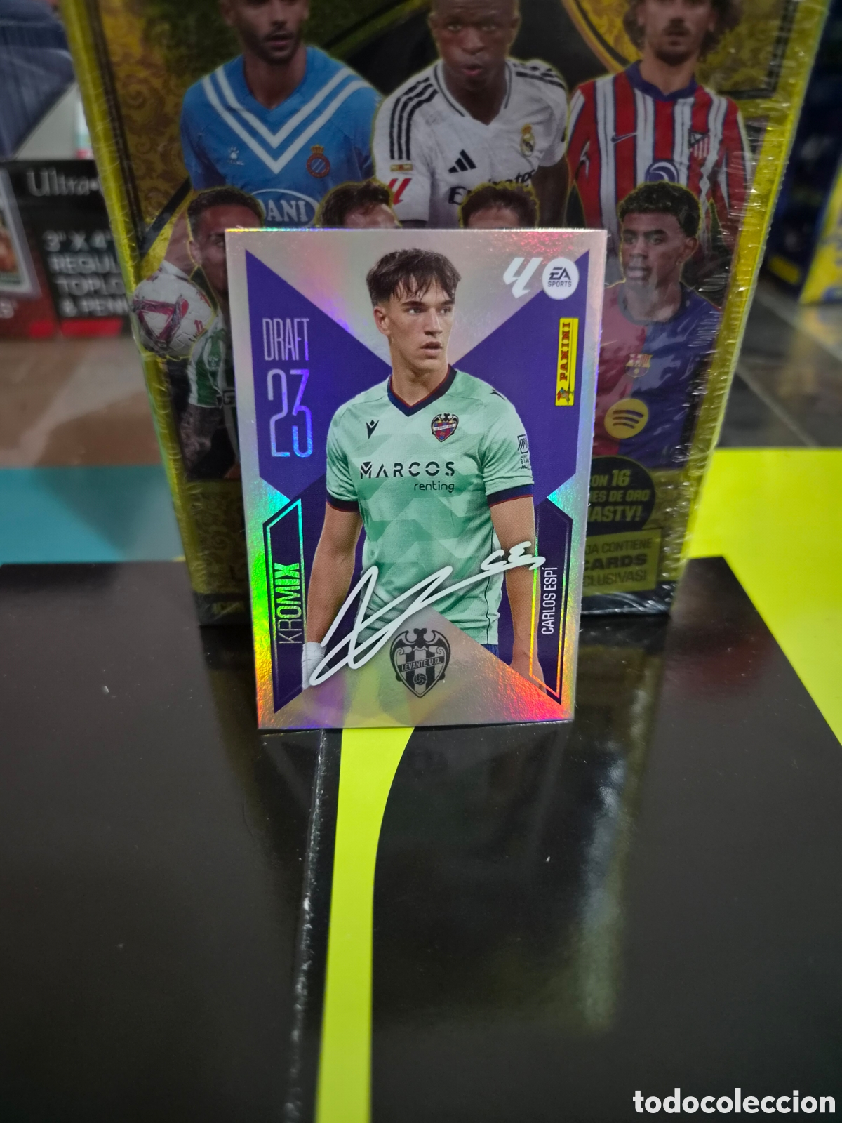 Cromos de f&uacute;tbol: N&deg;4 Kromix Draft Carlos Espi Liga Este 26/27