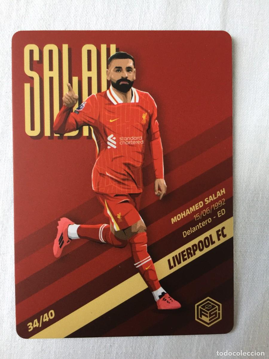 Cromos de f&uacute;tbol: # 34/40 SALAH (Liverpool Fc) - Futbol Sorpresa TOP 2025 COLLECTION - Egypt