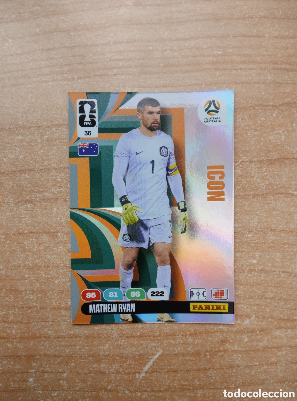 Cromos de f&uacute;tbol: 36 MATHEW RYAN AUSTRALIA ICON ADRENALYN XL MUNDIAL 2026