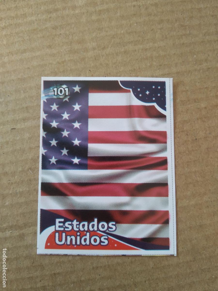 Cromos de f&uacute;tbol: 101 ESCUDO ESTADOS UNIDOS USA CROMO FUTBOL MUNDIAL 2022 EDITADO EN BRASIL WORLD CUP COPA DEL MUNDO