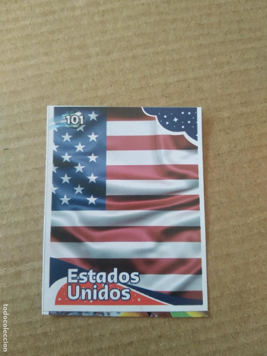 Cromos de f&uacute;tbol: 101 ESCUDO ESTADOS UNIDOS USA CROMO FUTBOL MUNDIAL 2022 EDITADO EN BRASIL WORLD CUP COPA DEL MUNDO