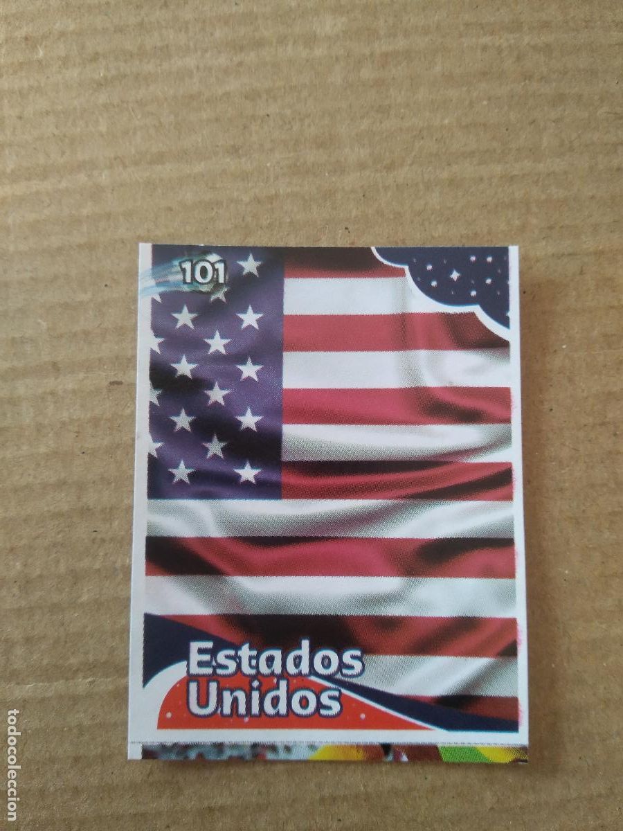 Cromos de f&uacute;tbol: 101 ESCUDO ESTADOS UNIDOS USA CROMO FUTBOL MUNDIAL 2022 EDITADO EN BRASIL WORLD CUP COPA DEL MUNDO