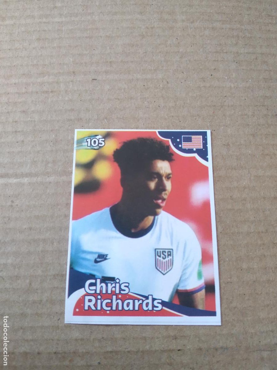 Cromos de f&uacute;tbol: 105 CHRIS RICHARDS ESTADOS UNIDOS USA CROMO FUTBOL MUNDIAL 2022 EDITADO EN BRASIL WORLD CUP